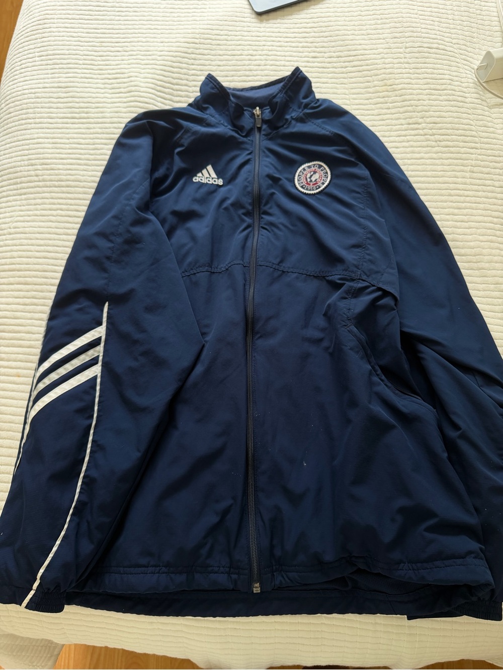 Adidas navy blue jacket